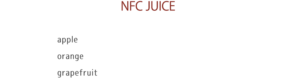 orange juice,grapefruits juice, apple juice